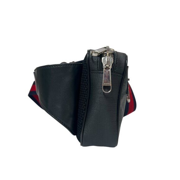 $1100 GUCCI Charcoal GG Supreme Multi Monogram Canvas Belt Bag - Picture 3 of 12